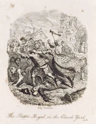 La bataille royale dans le cimetière, de 